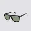Kings Polarized Retro Square Eco Sunglasses - Black