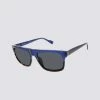 Kings Polarized Retro Square Eco Sunglasses - Blue Tortoise