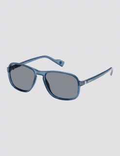 Max Polarized Eco-Green Sunglasses - Translucent Navy