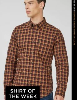 Fractured Gingham Check Long-Sleeve Shirt 13 Fractured Gingham Check Long-Sleeve Shirt -clothing Shop BSPDPpageSOTWFRACTUREDGINGHAM