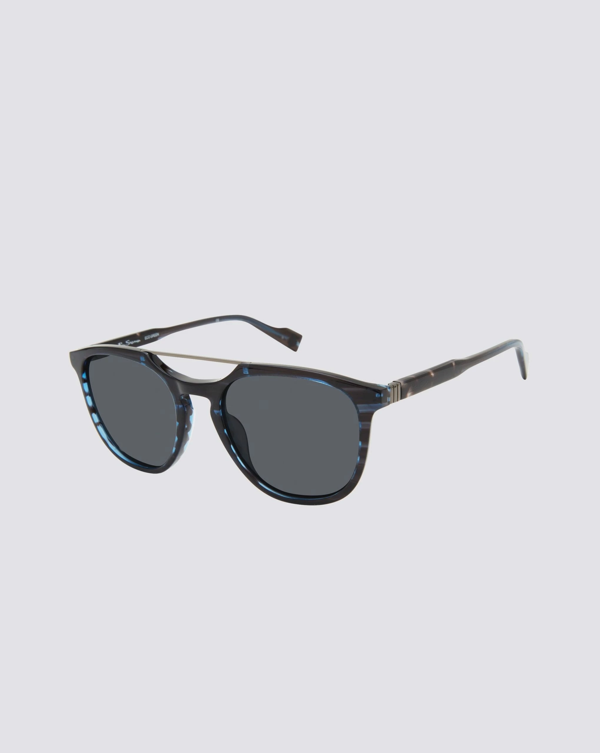 Queensway Polarized Eco Sunglasses - Blue Stripe 1 Queensway Polarized Eco Sunglasses - Blue Stripe
