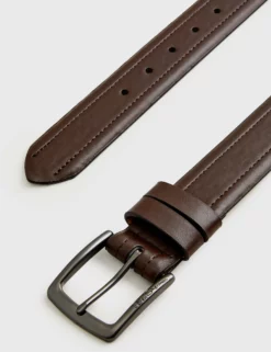 Men's Vegan Leather Belt - Brown