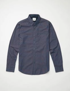 Signature Long-Sleeve Gingham Shirt -clothing Shop BS 0059141 371 D