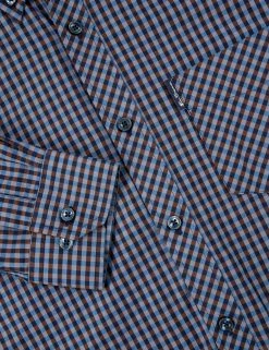 Signature Long-Sleeve Gingham Shirt -clothing Shop BS 0059141 371 F