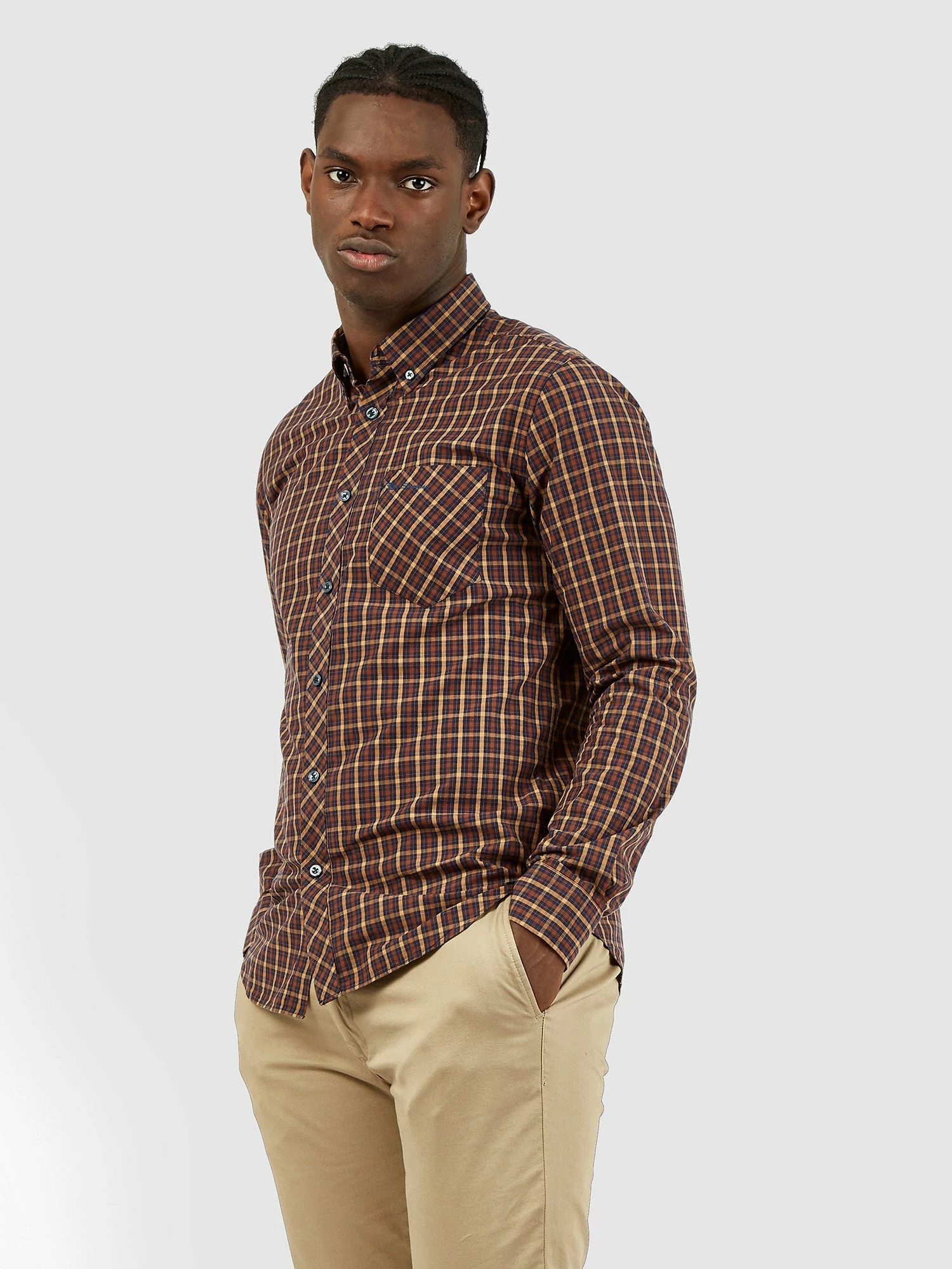 Signature Long-Sleeve House Check Shirt 1 Signature Long-Sleeve House Check Shirt