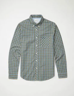 Signature Long-Sleeve House Check Shirt - Lake -clothing Shop BS 0059143 059 D
