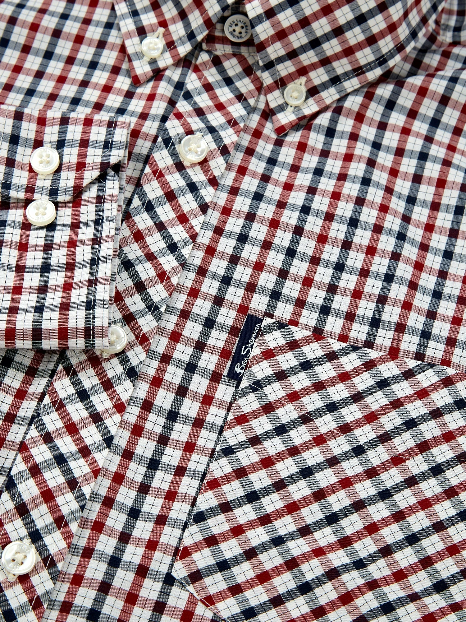 Custom Signature House Check Shirt - Red 5 Custom Signature House Check Shirt - Red - Image 5