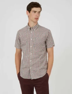 Signature House Check Short-Sleeve Shirt - Red