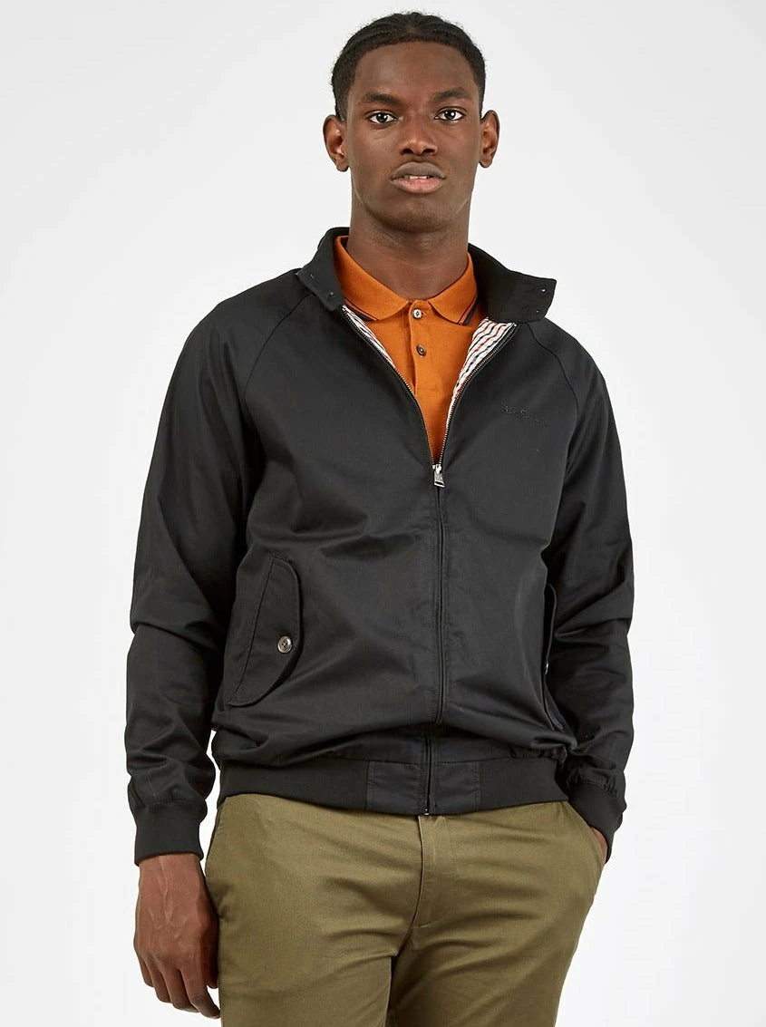 Signature Harrington Jacket - Black 3 Signature Harrington Jacket - Black - Image 3