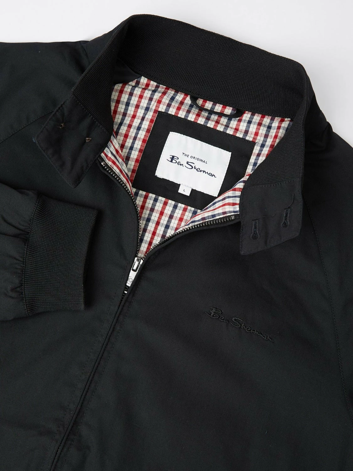Signature Harrington Jacket - Black 7 Signature Harrington Jacket - Black - Image 7