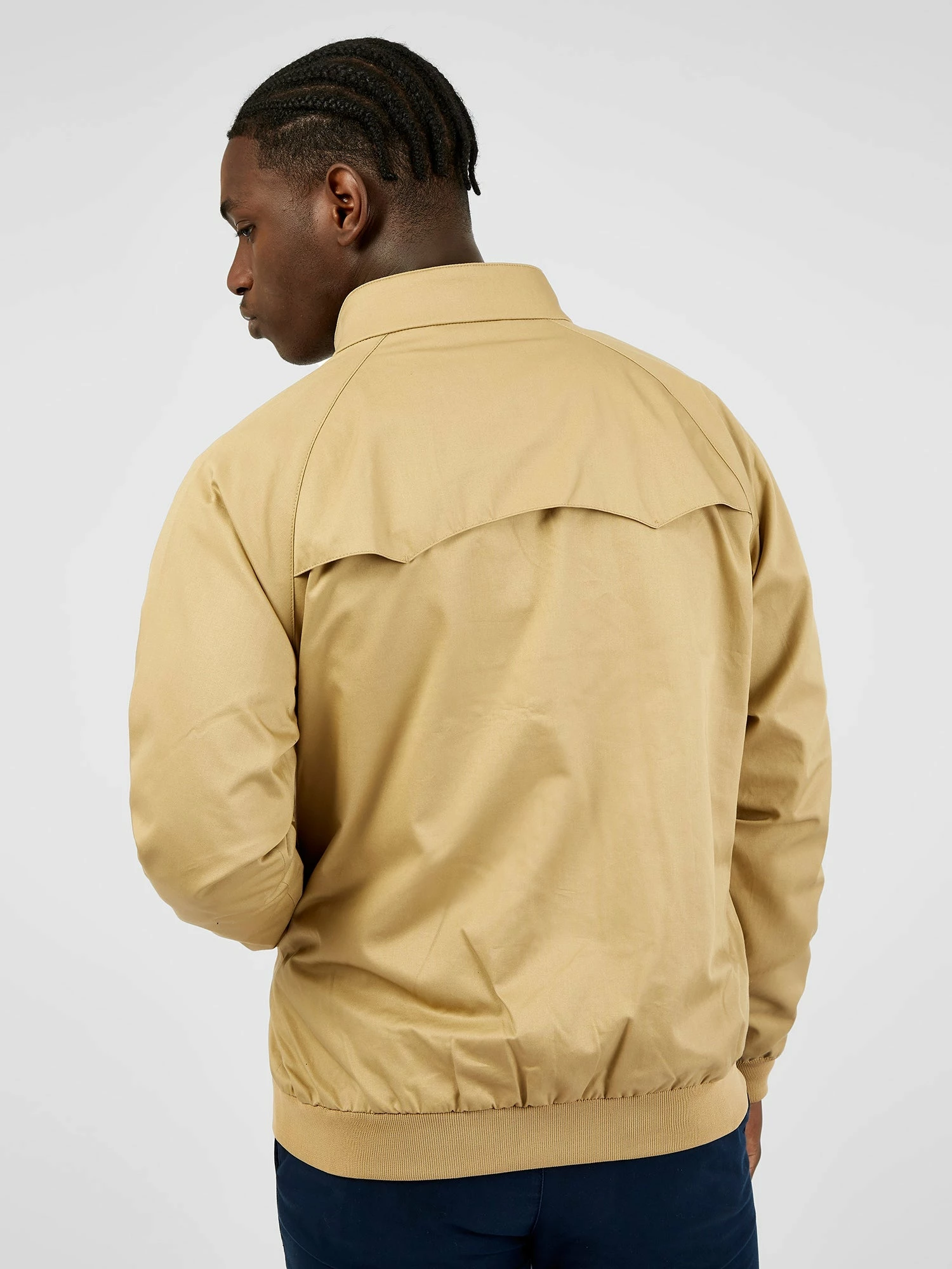 Signature Harrington Jacket - Sand 5 Signature Harrington Jacket - Sand - Image 5