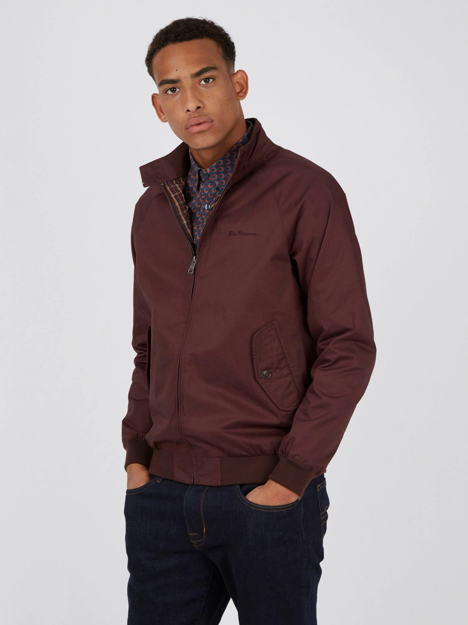 Signature Harrington Jacket - Bordeaux 1 Signature Harrington Jacket - Bordeaux