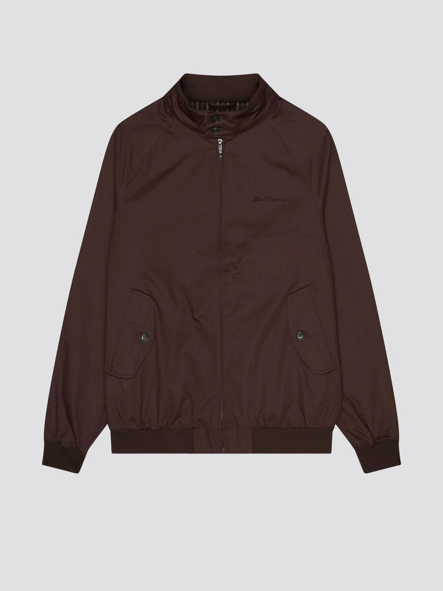 Signature Harrington Jacket - Bordeaux 7 Signature Harrington Jacket - Bordeaux - Image 7