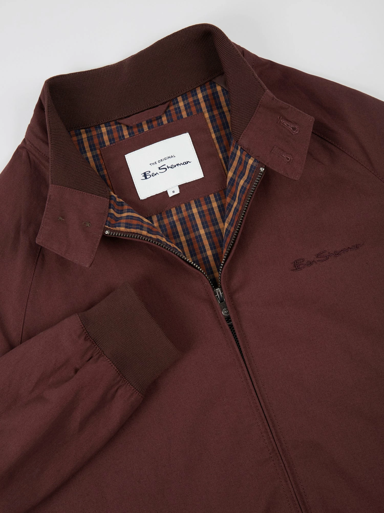 Signature Harrington Jacket - Bordeaux 8 Signature Harrington Jacket - Bordeaux - Image 8