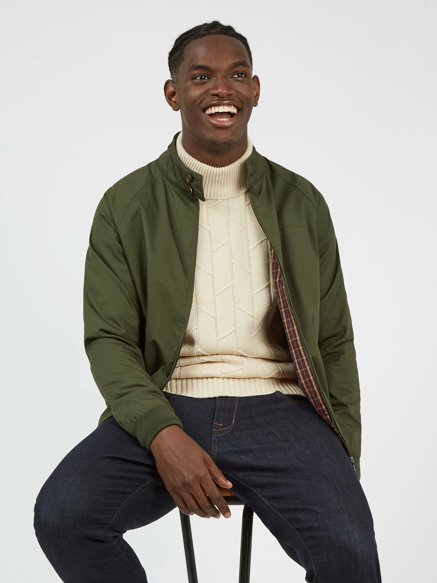 Signature Harrington Jacket - Deep Jungle 5 Signature Harrington Jacket - Deep Jungle - Image 5