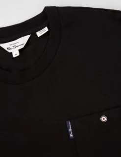 Organic Cotton Signature Pocket Tee - Black -clothing Shop BS 0059326 290 E