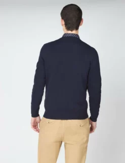 Signature Knit Crewneck Sweater - Dark Navy -clothing Shop BS 0063370 025 B hvnt2q