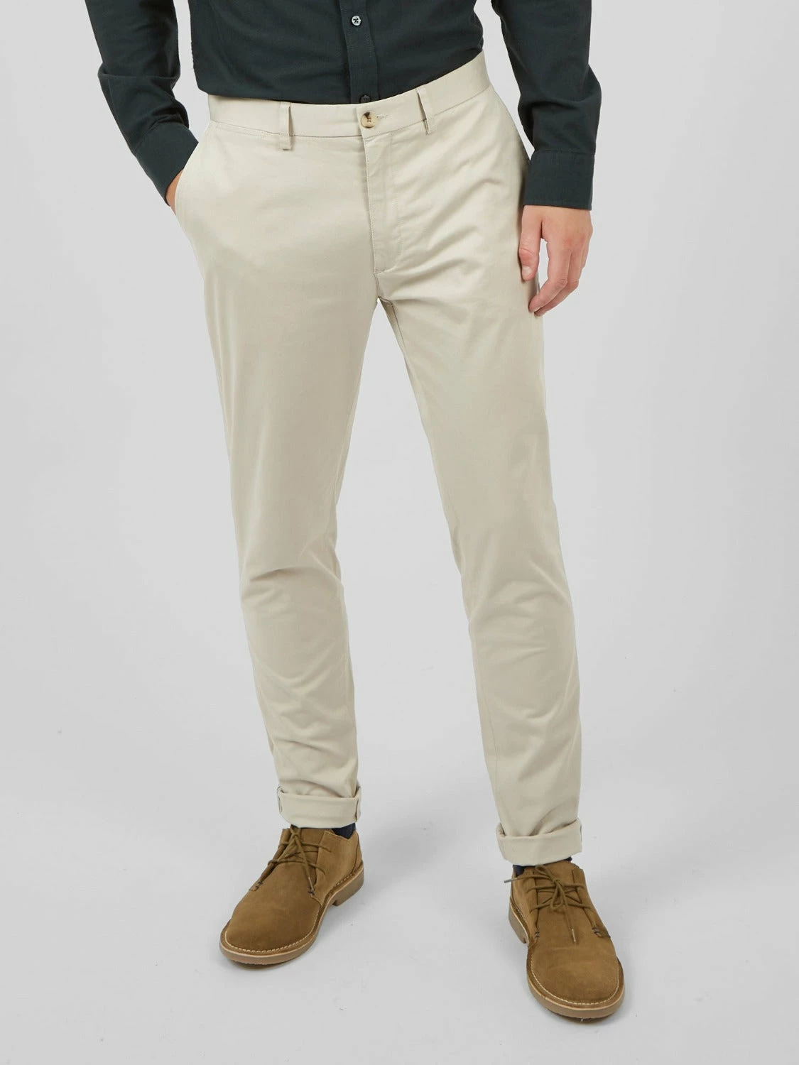 Signature Skinny Stretch Chino Pant - Putty 1 Signature Skinny Stretch Chino Pant - Putty
