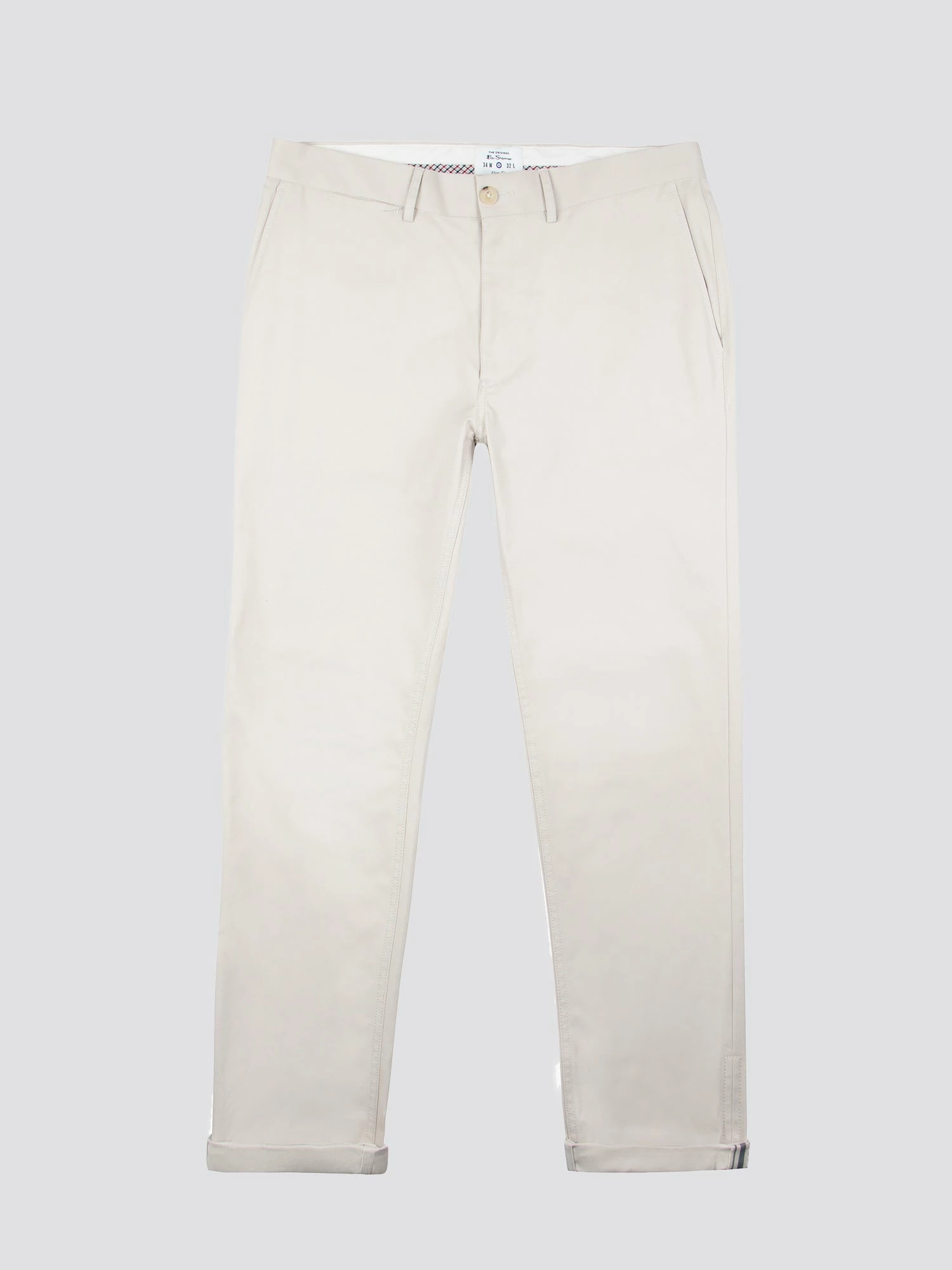 Signature Slim Stretch Chino Pant - Putty 6 Signature Slim Stretch Chino Pant - Putty - Image 6