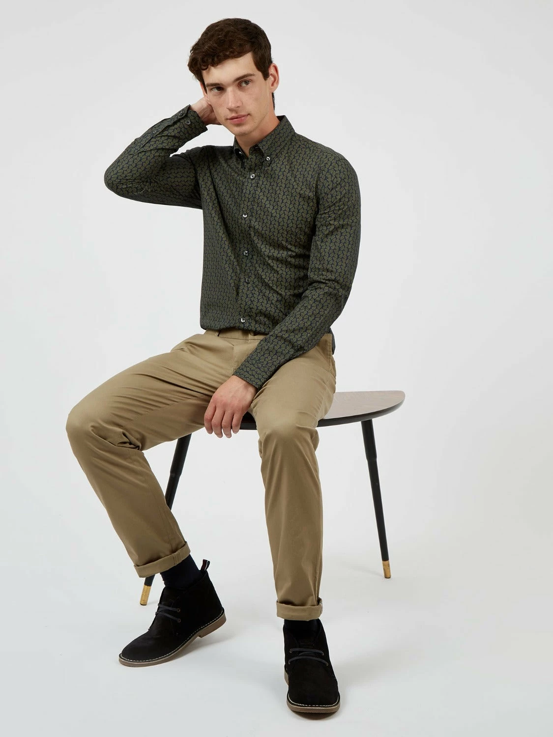 Signature Slim Stretch Chino Pant - Stone 3 Signature Slim Stretch Chino Pant - Stone - Image 3