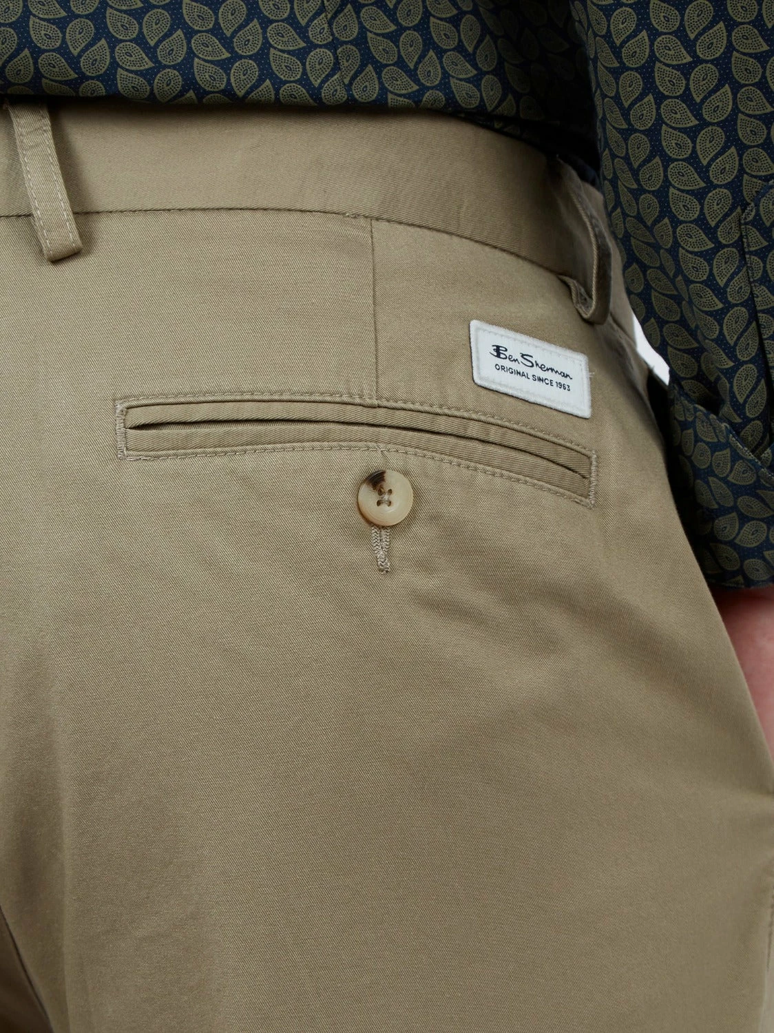 Signature Slim Stretch Chino Pant - Stone 4 Signature Slim Stretch Chino Pant - Stone - Image 4