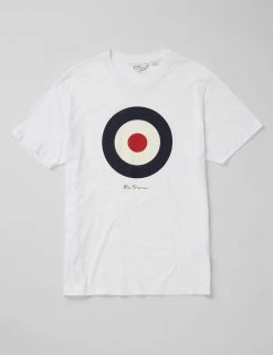 Signature Organic Target Graphic Tee - White -clothing Shop BS 0065093 010 D