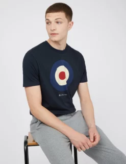 Signature Organic Target Graphic Tee - Dark Navy -clothing Shop BS 0065093 025 B