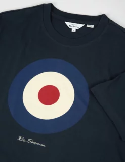 Signature Organic Target Graphic Tee - Dark Navy -clothing Shop BS 0065093 025 E
