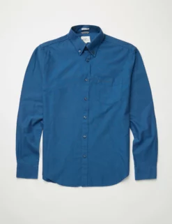 Signature Organic Long-Sleeve Oxford Shirt - Persian Blue -clothing Shop BS 0065094 109 D