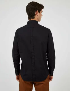 Signature Organic Long-Sleeve Oxford Shirt - Barely Black 15 Signature Organic Long-Sleeve Oxford Shirt - Barely Black -clothing Shop BS 0065094 280 C