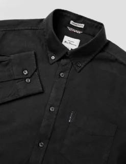 Signature Organic Long-Sleeve Oxford Shirt - Barely Black 11 Signature Organic Long-Sleeve Oxford Shirt - Barely Black -clothing Shop BS 0065094 280 E