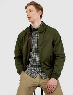 Long-Sleeve Mini Tartan-Check Shirt - Dark Green -clothing Shop BS 0065393 067 B