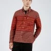 Long-Sleeve Archive Double-Face Check Shirt - Burnt Orange