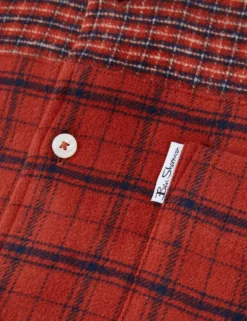 Long-Sleeve Archive Double-Face Check Shirt - Burnt Orange 9 Long-Sleeve Archive Double-Face Check Shirt - Burnt Orange -clothing Shop BS 0065422 481 F