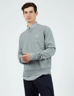 B By Ben Sherman Tricot/Loopback Sweatshirt - Steel