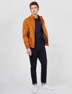 B By Ben Sherman Tricot/Loopback Sweatshirt - Marine -clothing Shop BS 0065534 035 B