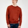 B By Ben Sherman Tricot/Loopback Sweatshirt - Burnt Orange