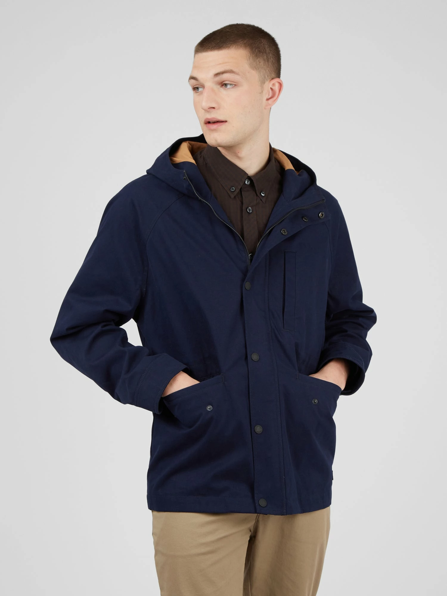 Hooded Anorak Jacket - Marine 1 Hooded Anorak Jacket - Marine