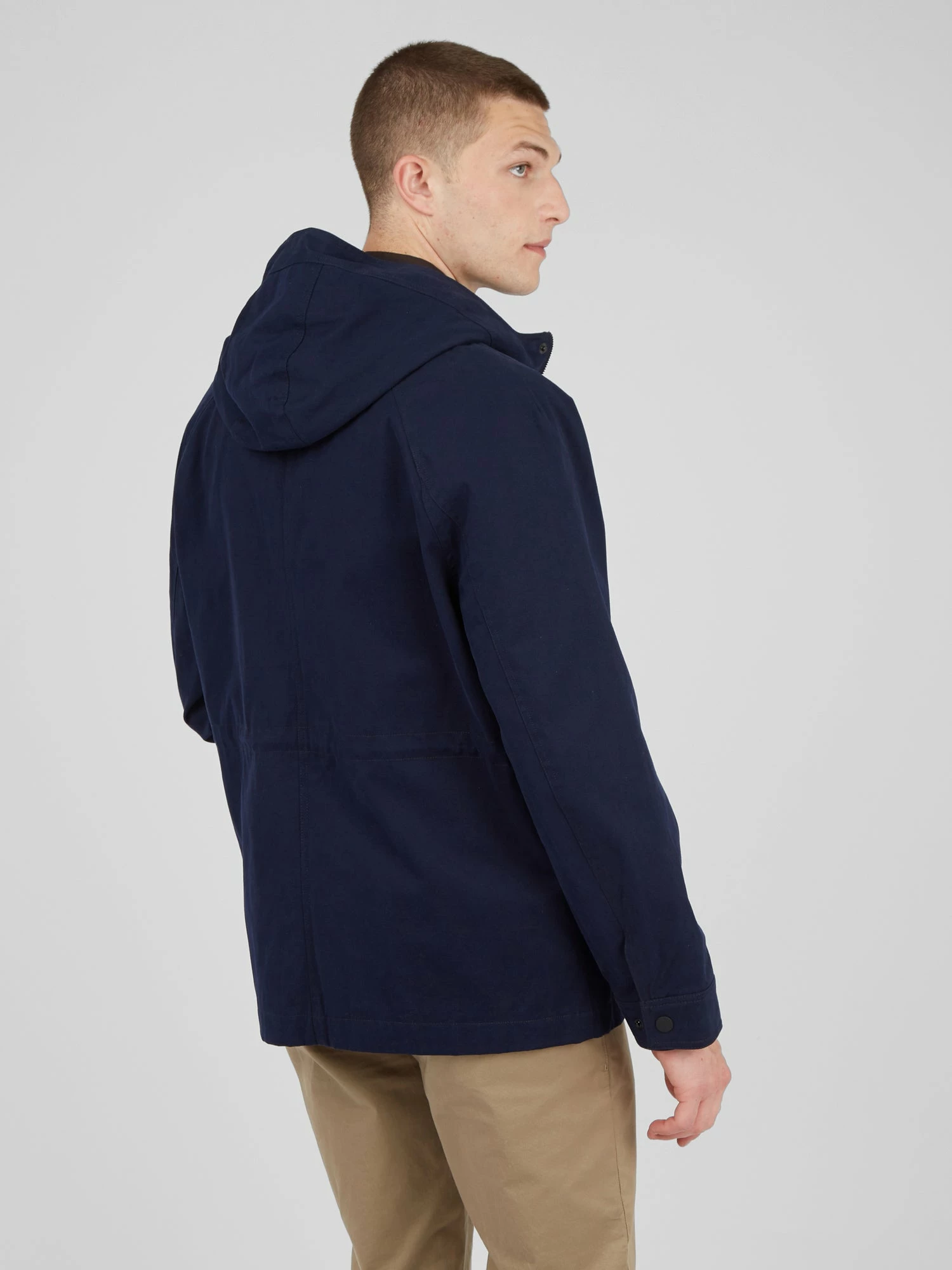 Hooded Anorak Jacket - Marine 2 Hooded Anorak Jacket - Marine - Image 2