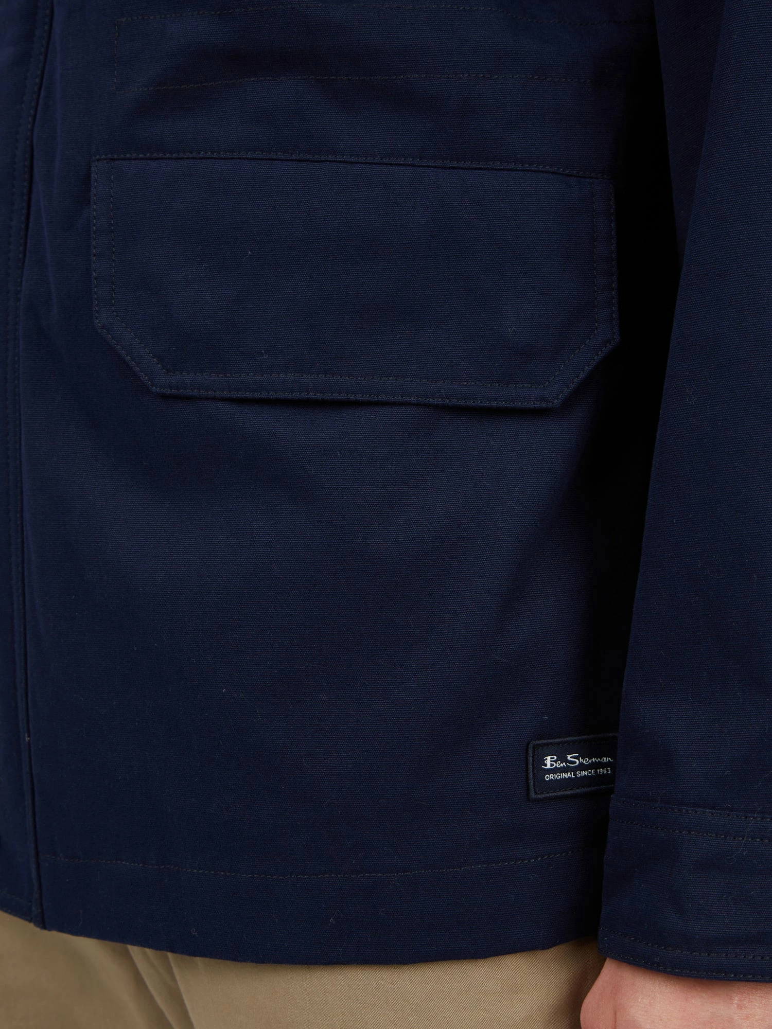 Hooded Anorak Jacket - Marine 4 Hooded Anorak Jacket - Marine - Image 4