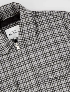Monochromatic Check Print Jacket - Steel -clothing Shop BS 0065688 017 E