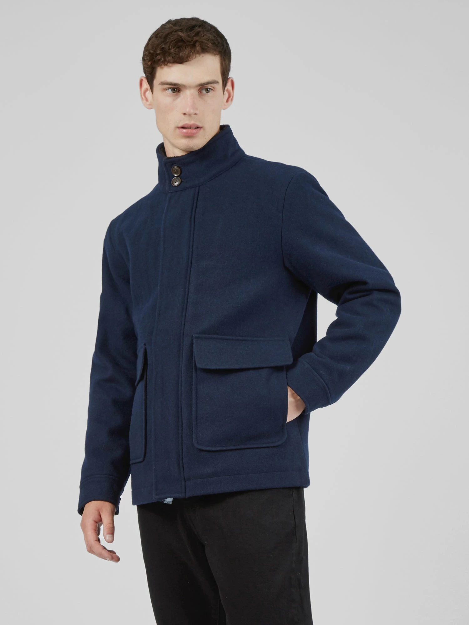Smart Wool Jacket - Midnight 1 Smart Wool Jacket - Midnight