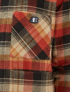 B By Ben Sherman Check-Print Chore Jacket - Burnt Orange 12 B By Ben Sherman Check-Print Chore Jacket - Burnt Orange -clothing Shop BS 0065698 481 G