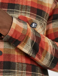 B By Ben Sherman Check-Print Chore Jacket - Burnt Orange 13 B By Ben Sherman Check-Print Chore Jacket - Burnt Orange -clothing Shop BS 0065698 481 H