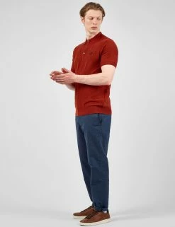 Tonal Check-Print Slim-Taper Trouser - Dark Blue 7 Tonal Check-Print Slim-Taper Trouser - Dark Blue -clothing Shop BS 0065700 026 B