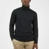 Signature Knit Roll-Neck Sweater - Black