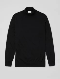 Signature Knit Roll-Neck Sweater - Black -clothing Shop BS 0066143 290 D