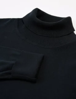 Signature Knit Roll-Neck Sweater - Black -clothing Shop BS 0066143 290 E