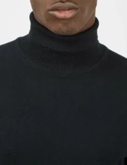 Signature Knit Roll-Neck Sweater - Black -clothing Shop BS 0066143 290 F