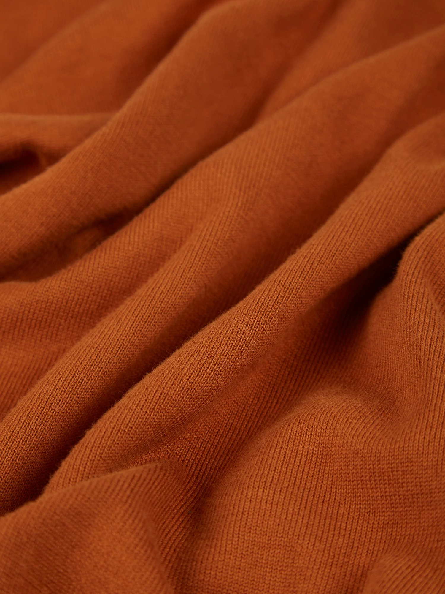 Signature Organic Knit Roll-Neck Sweater - Caramel 5 Signature Organic Knit Roll-Neck Sweater - Caramel - Image 5